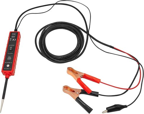 جهاز اختبار الدائرة الكهربائية AUTOAND 6V-24V DC مجموعة مسبار دائرة طاقة السيارة لاختبار القطبية وتنشيط المكونات، جهاز اختبار كهربائي مع حماية من الحمل الزائد، ضوء اختبار LED، مكتشف قاطع الدائرة مع سلسلة 4M in Kuwait