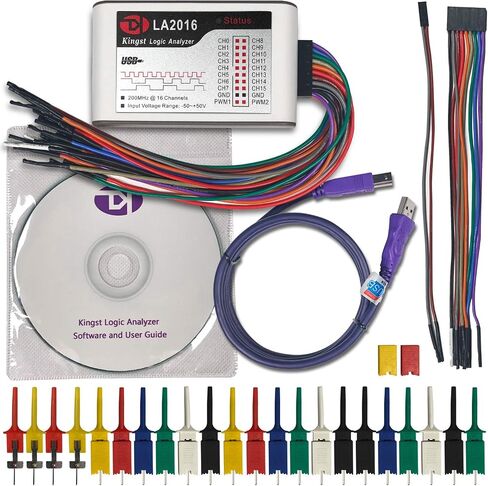 LA5032 USB Logic Analyzer 32 Channels 500M Max Sample Rate 10G Samples MCU/ARM/FPGA Debug Tool English Software，Support Windows(32bit/64bit),MAC OS,Linux,MIPI Analyzer in Saudi Arabia
