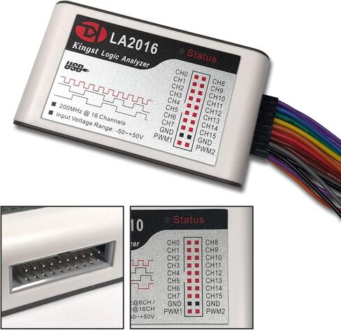LA5032 USB Logic Analyzer 32 Channels 500M Max Sample Rate 10G Samples MCU/ARM/FPGA Debug Tool English Software，Support Windows(32bit/64bit),MAC OS,Linux,MIPI Analyzer in Saudi Arabia