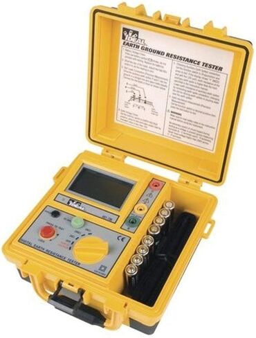 IDEAL INDUSTRIES INC. 61-796 Earth Ground Resistance Tester, 3-Pole, Carrying Case Included,Yellow,Green,Red in Kuwait