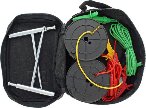 IDEAL INDUSTRIES INC. 61-796 Earth Ground Resistance Tester, 3-Pole, Carrying Case Included,Yellow,Green,Red in Kuwait