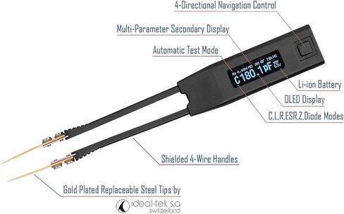 Smart Tweezers ST5-S Professional LCR Meter/ESR Meter with Spare Test Leads and Pocket Case in Saudi Arabia