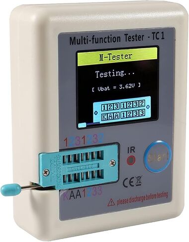 MELIFE Transistor Meter LCR-TC1 Multi-Function Tester 1.8" Full Color Display Transistor Meter Capacitor Resistor Transistor LCR ESR NPN PNP MOSFET. in Saudi Arabia