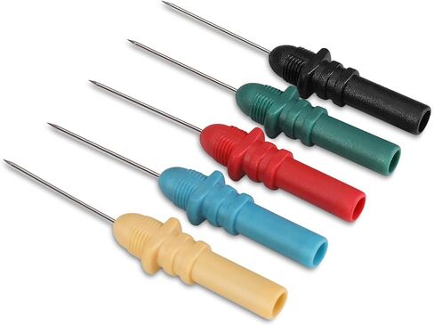 مجموعة مسبار Hantek HT307 - مجموعة دبابيس المسبار الخلفي - مجسات راسم الذبذبات لملحقات اختبار تشخيص السيارات وأدوات إصلاح مجسات التثبيت الخلفية (مجموعة من 5، ألوان متنوعة) in Kuwait