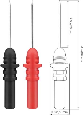 مجموعة مسبار Hantek HT307 - مجموعة دبابيس المسبار الخلفي - مجسات راسم الذبذبات لملحقات اختبار تشخيص السيارات وأدوات إصلاح مجسات التثبيت الخلفية (مجموعة من 5، ألوان متنوعة) in Kuwait