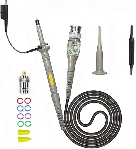 العالمي P6100 راسم الذبذبات تحقيقات كليب 100MHz 1X 10X مع محول خاص ل DSO-TC2 راسم الذبذبات DSO-TC3 راسم الذبذبات in Kuwait