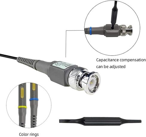 العالمي P6100 راسم الذبذبات تحقيقات كليب 100MHz 1X 10X مع محول خاص ل DSO-TC2 راسم الذبذبات DSO-TC3 راسم الذبذبات in Kuwait