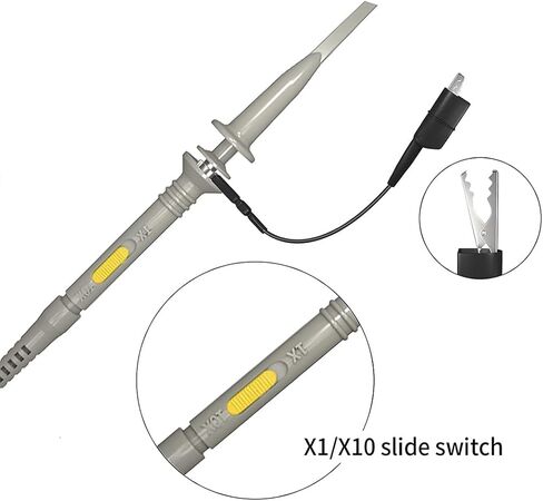 العالمي P6100 راسم الذبذبات تحقيقات كليب 100MHz 1X 10X مع محول خاص ل DSO-TC2 راسم الذبذبات DSO-TC3 راسم الذبذبات in Kuwait