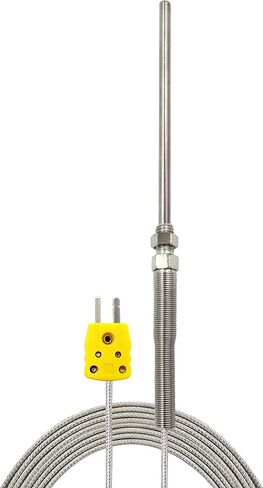 مجسات مستشعر PerfectPrime TL1004 K-Type مسبار رأس معدني لمستشعر مزدوج حراري ومسبار K-Type في نطاق درجة الحرارة من 0 إلى 500 درجة مئوية in Kuwait
