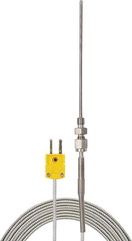 مجسات مستشعر PerfectPrime TL1004 K-Type مسبار رأس معدني لمستشعر مزدوج حراري ومسبار K-Type في نطاق درجة الحرارة من 0 إلى 500 درجة مئوية in Kuwait
