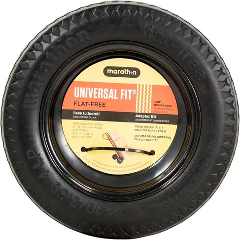 إطار للشاحنة اليدوية من Marathon Industries 00210 Universal Fit Hand Truck/Utility ، 5 سم طول محور الطاقة ، 1.5 سم محامل، مجموعة مباعدة/جلبة متضمنة in Kuwait
