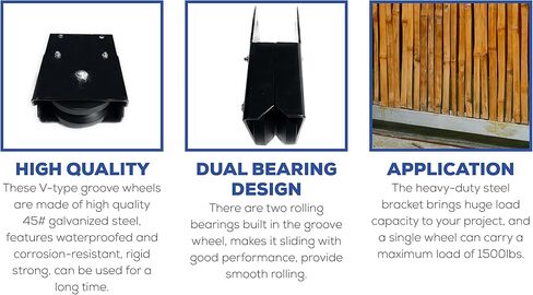 عجل Kiavetta V الأخدود ذو المبيت القوي | عجلة البوابة المتداول | عجلة بوابة الأخدود V | عجلة الباب in Kuwait