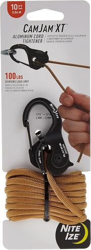 Nite Ize NCJ-01-4R3 CamJam Tie Down Rope Carabiner Clip، حبل مشدود 4 عبوات، 4 قطع in Kuwait