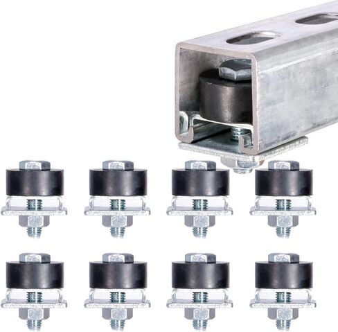 عجلات دوارة SKTREX تحد من وضع تجميع العربة لقناة Unistrut Strut بعرض 1-5/8 بوصة وجميع القنوات 1-5/8 بوصة أو حزمة قناة أطول مكونة من قطعتين in Kuwait