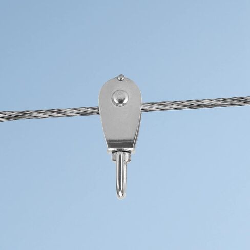 LEXININ 6 قطع M25 كتلة بكرة واحدة، 1 بوصة بكرة بكرة دوارة، 304 بكرة بكرة من الفولاذ المقاوم للصدأ رفع عجلة بكرة رافعة خطاف دوار للسلك والحبل والكابل، تحميل 331 رطل/150 كجم in Kuwait