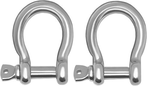 2 قطعة 1/2 بوصة برغي مرساة تكبل، MYYZMY 304 أغلال من الفولاذ المقاوم للصدأ للسلاسل Wirerope، 12 مم in Kuwait