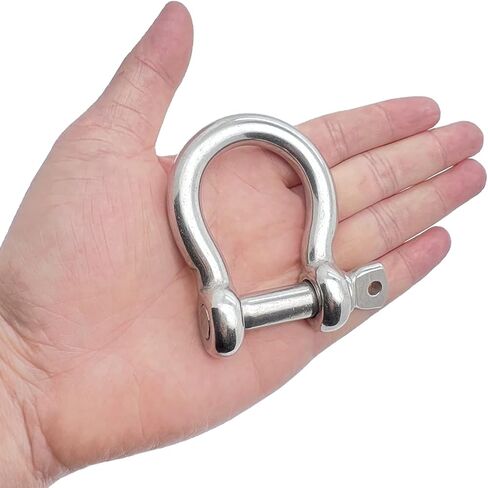 2 قطعة 1/2 بوصة برغي مرساة تكبل، MYYZMY 304 أغلال من الفولاذ المقاوم للصدأ للسلاسل Wirerope، 12 مم in Kuwait