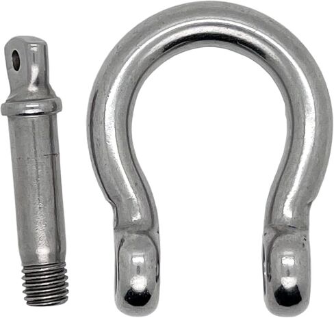 2 قطعة 1/2 بوصة برغي مرساة تكبل، MYYZMY 304 أغلال من الفولاذ المقاوم للصدأ للسلاسل Wirerope، 12 مم in Kuwait