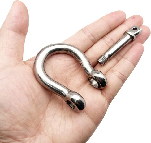 2 قطعة 1/2 بوصة برغي مرساة تكبل، MYYZMY 304 أغلال من الفولاذ المقاوم للصدأ للسلاسل Wirerope، 12 مم in Kuwait