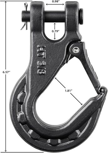 خطاف رافعة من BPFAC ZEAK مقاس 0.95 سم، خطاف كليفيس عالي التحمل مع مزلاج أمان in Kuwait