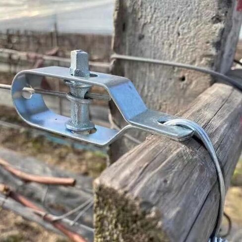 Iron Wire Tighteners, 10 PCS High Hardness Iron Steel Tighteners Wire Tensioner Metal Cable Turnbuckle Iron Wire Tensioner, Heavy Duty Wire Tensioner Tool for Tightening Steel Wire Cable (Silver) in Kuwait