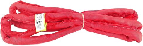 Chenango Supply USA Made VR5 X 6 'Red Slings 4'-30' أطوال في القائمة، غطاء مزدوج الطبقات حبال رفع بولي مستديرة لا نهاية لها، 13,200 رطل Vert، 10,560 رطل قلادة، 26,400 رطل سلة (بوليستر أمريكي) (6 قدم) in Kuwait