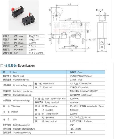 HiLetgo 10pcs Micro Limit Switch KW12-3 AC 250V 5A SPDT 1NO 1NC Micro Switch Normally Open Close Limit Switch with Roller Lever Arm Black in Saudi Arabia
