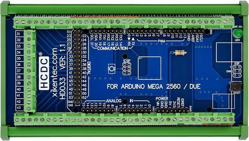 DIN Rail Mount Pinout Breakout Terminal Block Module for Arduino MEGA-2560 R3 / Due in Kuwait
