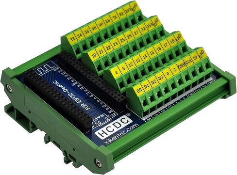 DIN Rail Mount Screw Terminal Block Breakout Module Board for ESP32-DevKitC in Kuwait