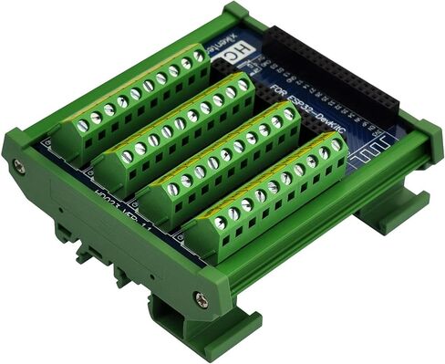 DIN Rail Mount Screw Terminal Block Breakout Module Board for ESP32-DevKitC in Kuwait