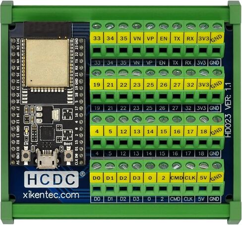 DIN Rail Mount Screw Terminal Block Breakout Module Board for ESP32-DevKitC in Kuwait