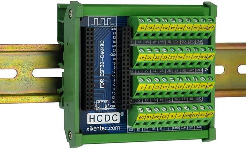 DIN Rail Mount Screw Terminal Block Breakout Module Board for ESP32-DevKitC in Kuwait