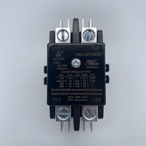 2 Pole 40 AMP 30 AMP 24VAC Coil Contactor SunLee Contactor 45GG20AJ Replacement Relays for Air Conditioner, Heat Pump, Refrigeration System in Kuwait