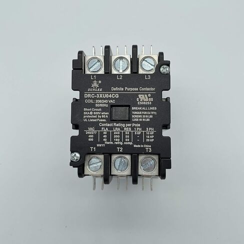 UL 3 pole 40 Amp contactor 24v coil SunLee Contactor A2L Compliant fits 42CF35AJ equivalent Definite Purpose Contactor in Kuwait
