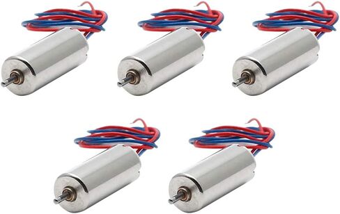 Augiimor 5PCS Coreless Micro DC Motor 7x16mm Mini DC Motors 3.7V 50000RPM Micro Motors for Blade Inductrix Tiny Whoop in Saudi Arabia