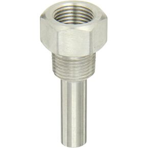 PIC Gauges TW-ST02-22S2 304 SS Standard Thermowell for Industrial Bimetal Thermometers, Stepped Style, 2-1/2" Stem Length, 1/2" NPT x 1/2" NPT, 0.260" Bore Diameter in Saudi Arabia