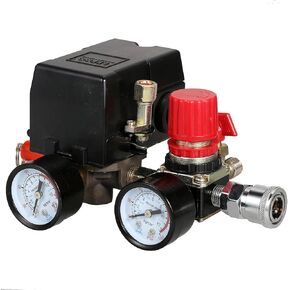 Secbolt مفتاح ضغط منظم مشعب مقاييس ضاغط الهواء مفتاح ضغط صمام التحكم 90-120PSI (النمط الأمريكي) in Saudi Arabia