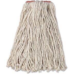 Rubbermaid Commercial Products Premium Cut-End Cotton Mop, 16-Ounce, 1-Inch Headband, Heavy Duty Wet Mop for Floor Cleaning Office/School/Stadium/Bathroom, Pack of 12