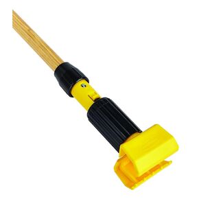 Rubbermaid Commercial Products Wood Mop Handle, 60-Inch, Lightweight Wet Mop Gripper with Heavy-Duty Clamp Handle for Floor Cleaning in Saudi Arabia