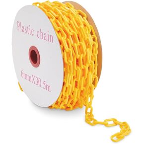 ستوكروم بلس سلسلة حواجز بلاستيكية صفراء، وصلة امان مقاومة للعوامل الجوية (100 قدم) in Kuwait