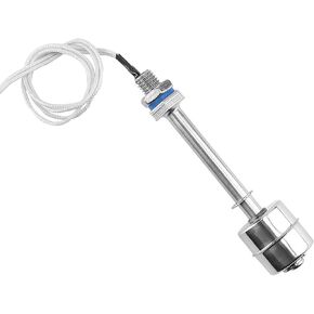 Elecall 5“Float Switch Stainless Steel Tank Water Level Sensor 110Volt Wire Length 12inch(ES12010 1 Floater)