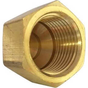 Brass Flare Cap, SAE 45 Degree Flared Tube Fitting for 3/4" O.D. Tube, 1-1/6" UNF Thread Size 1pc in Saudi Arabia