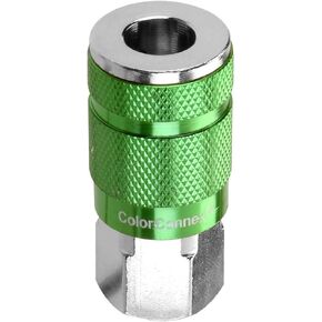 ColorConnex A71457B Green 7 Piece Coupler & Plug Kit | Push Connect Easy Connect System | ARO Type B, 1/4" NPT 300 PSI | Allows Color-to-Color Matching in Saudi Arabia