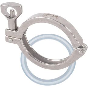 1.5" Sanitary Tri Clamp 304 Stainless Steel Clover Heavy Duty Pack of 1