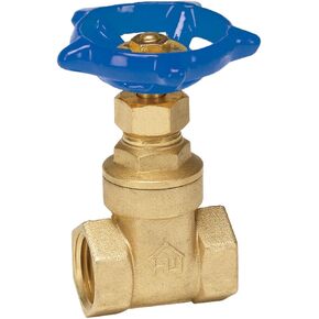 Homewerks 170-2-12-12 No-Lead Gate Valve, x Female Thread, Brass, 1/2-Inch, 0.5-Inch