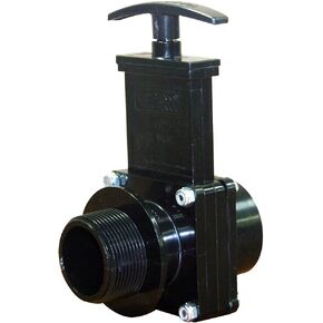 Valterra 7108 ABS Gate Valve, Black, 1-1/2" FPT x MPT in Saudi Arabia