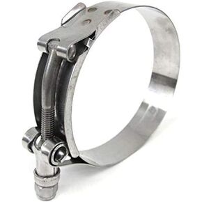 HPS Performance 316 Marine Stainless Steel T-Bolt Hose Clamp Size # 108, fit 4" ID Hose, Range: 4.25" - 4.57" (316-SSTC-108-116) Polish in Kuwait