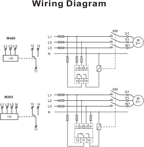 GAEYAELE ثلاث مراحل للتحكم في الجهد، تسلسل المرحلة، فشل المرحلة، حماية الجهد الزائد، AC127V-265V 10A 1SPDT (GRV8-04، M265) in Kuwait