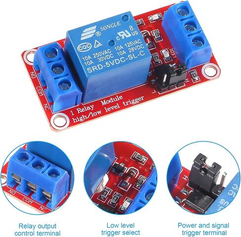 درع لوحة وحدة التتابع 1 قناة 5 فولت مع Optocoupler يدعم مرحل متوافق مع الزناد عالي/منخفض المستوى (عبوة من 8) in Kuwait