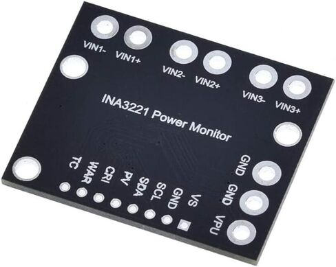DKARDU 2PCS INA3221 Triple-Channel Shunt Current Voltage Monitor Sensor Low/High Side I2C Output Power Monitoring Control Module for INA219 Replacement in Kuwait